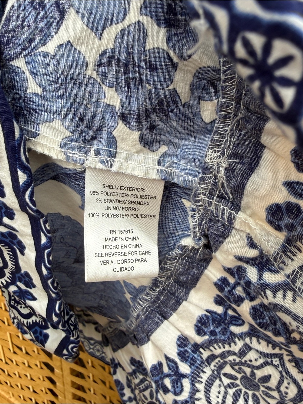 Joie Women's Floral Mini Dress Blue Button Down Front With Belt Women’s Size 2 - Picture 13 of 15